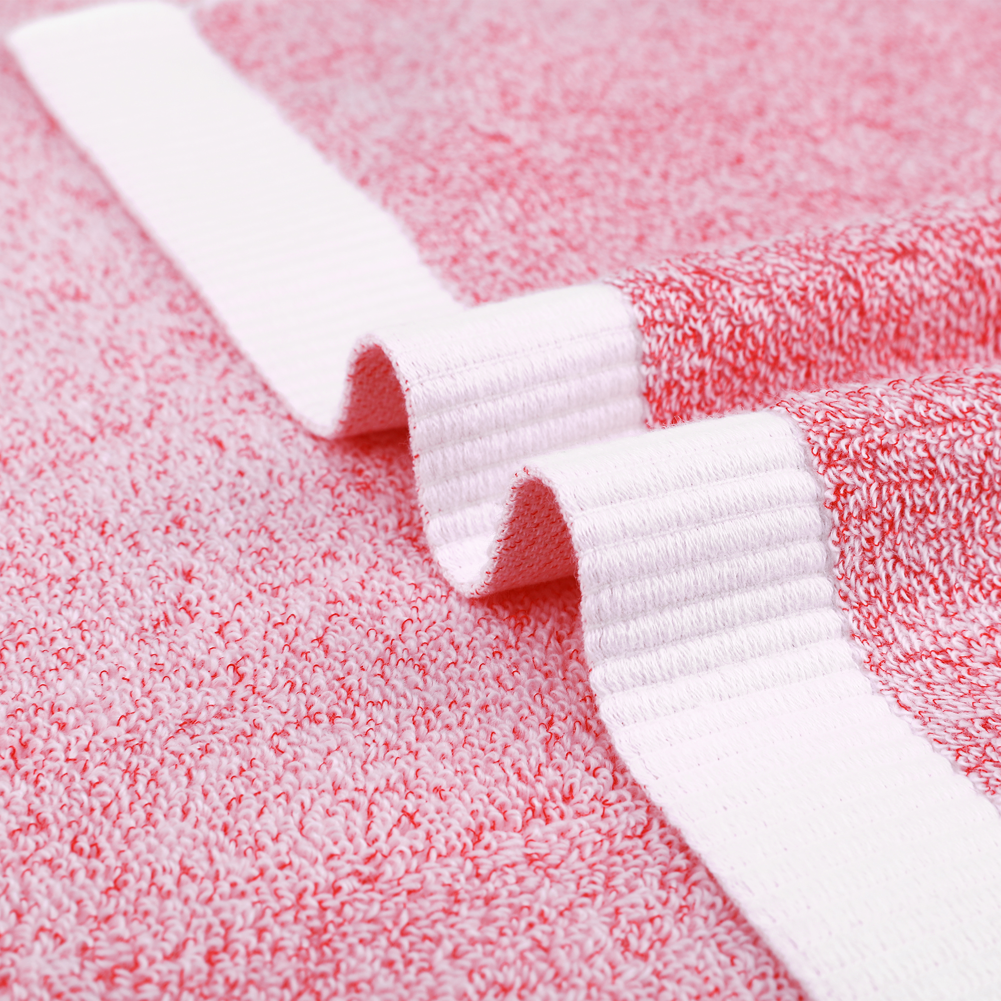Unique Bargains Solid Hand Towels Soft Absorbent Pink 2-Pieces