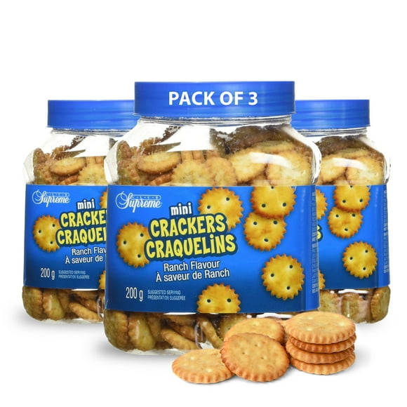 Club Supreme - 200G (Case Pack of 3) - Mini Crackers Ranch Flavor