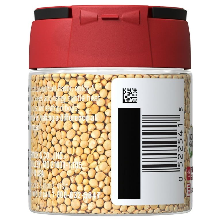 McCormick Kosher Yellow Mustard Seed, 1.4 oz Bottle - Walmart.com