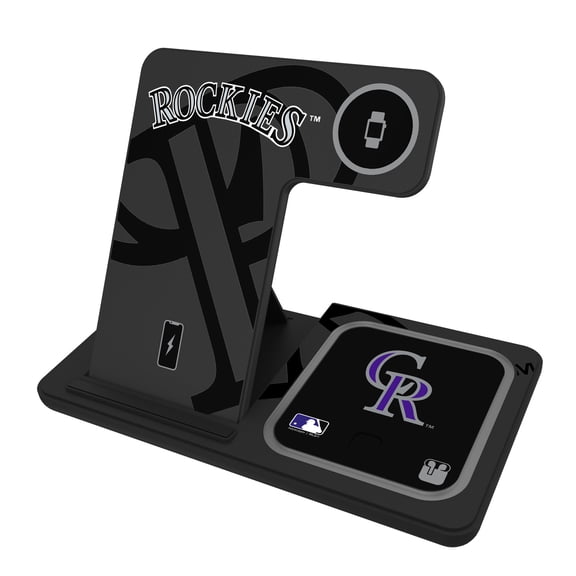 Keyscaper Colorado Rockies 3-In-1 Wireless Charger