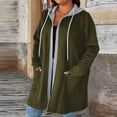 thumbnail image 2 of Veste de Sport à Capuche Zippée à Manches Longues pour Femmes, Tendance, Unie, pour Tenue Décontractée, 2 of 8