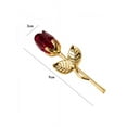 thumbnail image 5 of 24K Gold Plated Dipped Rose Flower in glass dome Romantic Gift Love for Valentine's Day, 5 of 5