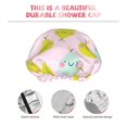 thumbnail image 4 of Cute Pear Shower Cap, Double Layers Shower Cap Rreusable Waterproof, Elastic Bathing Hair Hat for Women, Washable Hair Cap for All Hair Lengths, 4 of 5