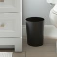 thumbnail image 5 of Bath Bliss 10 Liter Hammered Trextured Bathroom Trash Can, Black, 5 of 6