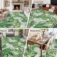 thumbnail image 5 of Tropical Palm Leaves Area Rugs 5'x7', Small Throw Rugs for Laundry Room Playroom, Green Monstera Leaf Plants Summer Beige Indoor Outdoor Rug Non-Slip Low Pile Carpet Runner Reversible Floor Mats, 5 of 8
