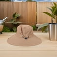 thumbnail image 4 of Houderco 2Ud Sombrero Unisex Para Senderismo Y Con Protección Uv Y De Ancha Khaki, 4 of 8