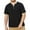 Black, variant on Besolor Mens Big and Tall T-Shirts Round Neck Button up Short Sleeve Basic Tee Casual Comfy Workout Sports Shirts