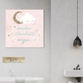 thumbnail image 2 of Wynwood Studio 'Wishes Stardust Magic' Typography and Quotes Wall Art Canvas Print - Pink, Gold, 12" x 12", 2 of 2