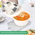 thumbnail image 3 of Yayeee Pot Holders Kitchen Heat Resistant with Pocket 7"x9.8" Cotton Oven Cooking Hot Pads, White Cute Cats, 3 of 7