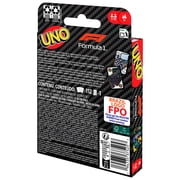 UNO F1 Card Game with Themed Deck & Special Rule for Kids, Adults, Family Nights & Travel