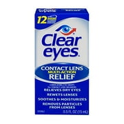 6 Pack - Clear Eyes Contact Lens Multi-Action Relief 0.5oz Each