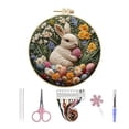 thumbnail image 2 of Easter Bunny Embroidery For Beginners DIY Art With Threads Needle And Pattern, 2 of 5