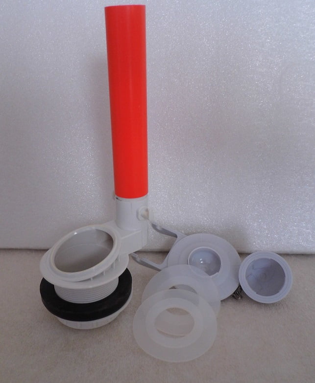 Toilet Flapper Valve Assembly; 2 & 1/4inch for Two Piece Toilets with