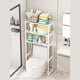 thumbnail image 1 of Historyli Estante de baño de 3 niveles para sobre el inodoro,organizador de baño,estante de metal,ahorra espacio para el baño,lavandería,balcón,blanco, 1 of 7