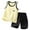 Yellow, variant on Boys Outfit Sets Casual Sports Breathable Summer Comfortable Shorts Vest T Shirt and Shorts Two Piece Set Green 7-8 Years