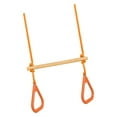 thumbnail image 3 of Almencla Swing Bar with Gymnastic Rings Adjustable for Family Fun Get Togethers Games orange, 3 of 8