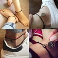 thumbnail image 2 of AYYUFE 12 Constellations Round Charm Faux Leather Rope Anklet Foot Chain Ankle Bracelet, 2 of 7