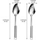 thumbnail image 2 of Xiao Hua Juego de 2 cucharas de cocina, colador sólido de cocina de acero inoxidable, juego de utensilios de cocina, mezcla, servicio, cuchara mezcladora, regalos para el hogar y el restaurante, 2 of 4