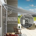 thumbnail image 5 of YYAo Patio Awnings Sun Shade Shelter, Patio Awnings, 12' x 8' Retractable Awning Patio Awnings Sun Shade Shelter with Manual Crank Handle,Light gray, 5 of 11