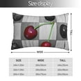thumbnail image 4 of Disketp Pillow Covers Cherries Laid Pattern Throw Pillow Case Cushion Covers,Cushion For Bedroom,Couch,Home-14"X20", 4 of 9