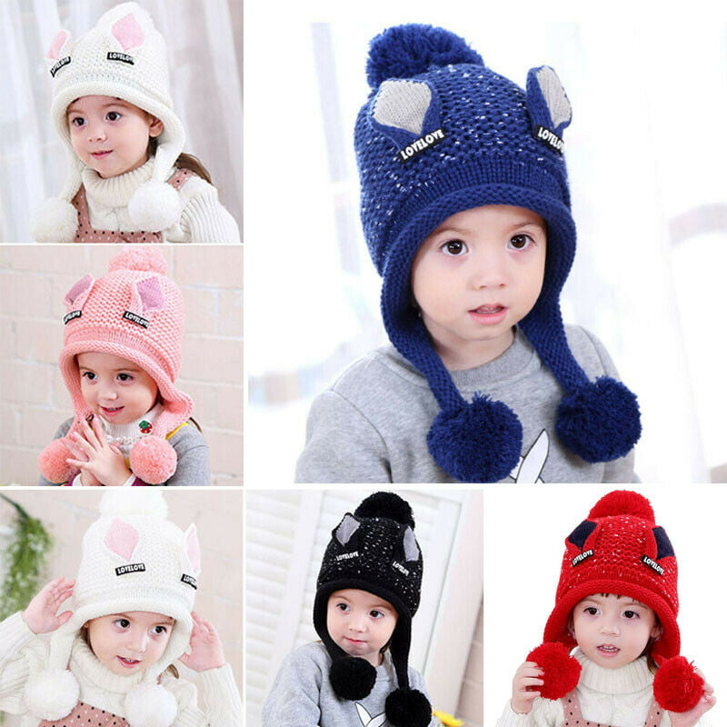Mo-par Parts Toddlers Hats Winter Knit Beanie Cap Children Knitted Hat 
