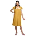 thumbnail image 1 of Moomaya Chemise de Nuit en Popeline de Coton à Manches Courtes pour Femmes, 1 of 4