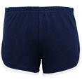 thumbnail image 1 of American Apparel- Pantalones cortos de algodón casual/de deporte para mujer (Azul marino/Blanco), 1 of 1