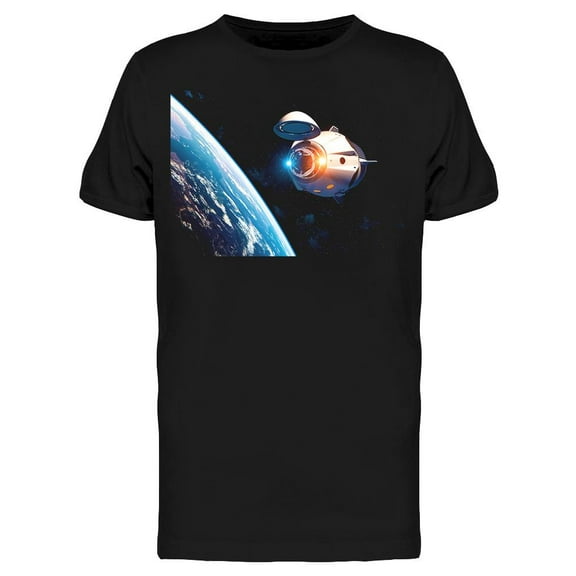 Spacecraft With Open Docking T-Shirt Men -Image by Shutterstock, Male XX-Large