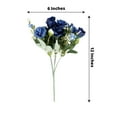 thumbnail image 6 of Balsa Circle 4 Navy Blue Bushes 12" Artificial Flowers Silk Roses Bouquets Wedding Events, 6 of 8