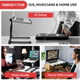 thumbnail image 3 of Dual Laptop Stand - Portable &amp; Adjustable Computer Stand  Standing Table with Adjustable Height  Ergonomic Design &amp; -Slip Prongs for DJ Mixer  Sound Equipment  Workstation  Gaming, 3 of 8
