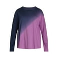 thumbnail image 3 of Time and Tru Women's Oversized Tie Dye T-Shirt with Long Sleeves, Sizes XS-XXXL, 3 of 3