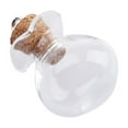 thumbnail image 5 of 10Pcs Mini Glass Bottles Message Charms Pendant - Bottle Pendants Jars Vials with Corks for Dried Flower, Perfume, Tiny , Wooden plug with pin, 5 of 10