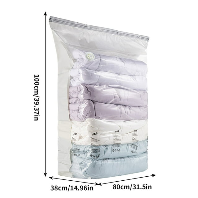 PRETXORVE Sac sous Vide Couette de Voyage sous Vide Sans Aspiration