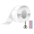thumbnail image 2 of simhoa Clear Color Tape High Sticky Waterproof Removable Heavy Duty with Straws Reusable Bubble Blowing Educational Toy for DIY Craft Handmade Ball 12pcs, 2 of 8