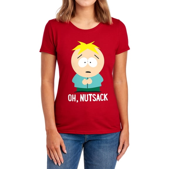 South Park Oh Nutsack Women's T Shirt,Red, Small