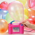 thumbnail image 3 of AGPtek Portable High Power Air Electric Balloon Pump with Two Nozzle Rose Red, 3 of 7