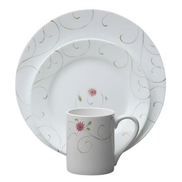 Corningware 1094801 IMP 16 Piece Dinnerware Set Enchanted Walmart
