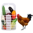 thumbnail image 3 of Cesta plegable para alimentar pollos, juguete colgante para verduras y frutas, para entrenamiento de alimentación., 3 of 14