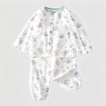 thumbnail image 4 of Linfrsh Pajamas For Toddler Boys 5t-6t Toddler Toddler Kids Toddler Girls Boys Soft Comfy Modal Tencel Solid Raglan Sleepwear Pajamas Pjs 2pcs Set(White,3-4 Years), 4 of 5