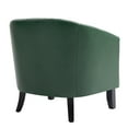 thumbnail image 6 of UIXE Accent Chairs Modern Upholstered Armchair Comfy Faux Leather Single Sofa for Bedroom, Green, 6 of 7