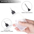 thumbnail image 3 of 100ml/3.5oz PE Needle Tip Glue Bottle with Funnel and Dropper 12pcs Plastic Bottles Dispensing Needle Sealing Black Cap for Travel Perfume Sample, 3 of 5