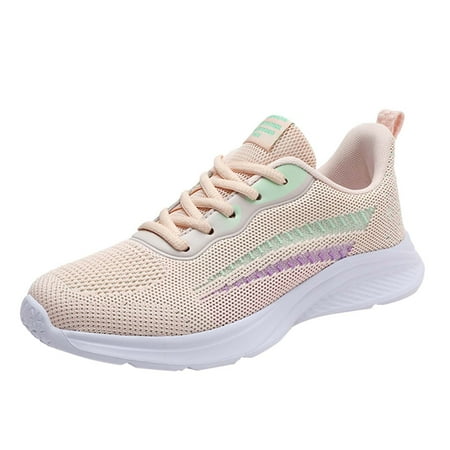 

zuwimk Sneakers For Women Walking Shoes Safety Sneakers for Women Lightweight Air Cushion Shoes Steel Toe Breathable Sneakers Pink