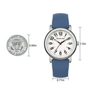 GOLDEN HOUR Waterproof Nurse Watch for Medical Professionals, Students Women Men - Military Time Luminouse Easy Read Dial, 24 Hour with Second Hand, Colorful Silicone Band
