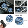 thumbnail image 6 of Renewold Wolf Forest Blue Car Seat Cover Full Set 15 PCS, with Steering Wheel Cover Seat Belt Strap Pad Trash Bag Mount Phone Holder Rearview Mirror Accessories Cup Holder Keychain, 6 of 7