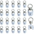 thumbnail image 1 of 20 Pieces Metal Pulley Wheel, Curtain Pulley, Sliding Curtain Hooks, Curtain Rail Pulley, 1 of 5