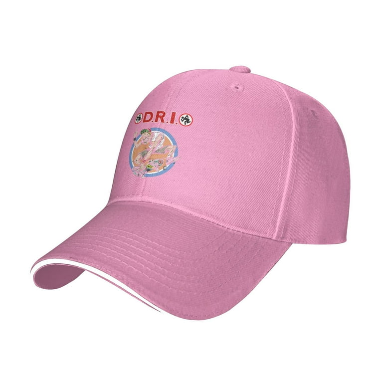 Womens Pink Adjustable Print Hip Cepten Unique Logo Dirty Hop Baseball Cap With Rotten Imbeciles Logo Men &