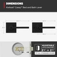 thumbnail image 3 of Kwikset Casey Interior Privacy Door Handle with Lock 10 Pack, Door Lever for Bathroom and Bedroom, Matte Black Reversible Keyless Turn Lock, with Microban Protection, 3 of 9