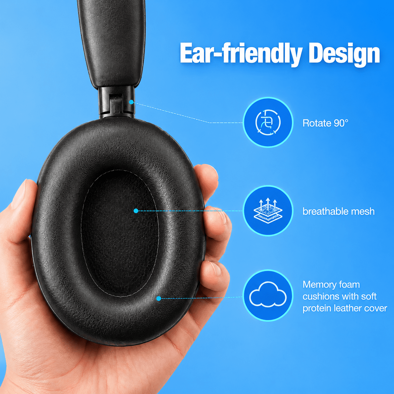 JARNHNG 2.4GHz Wireless Gaming Headset for PS5/PS4/PC/Switch, Bluetooth 5.4, Noise-Canceling Mic, RGB Lighting, 35H Playtime, Foldable, Black