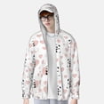thumbnail image 2 of Balery Heart Panda Sudadera ligera de manga larga con capucha y protección solar UPF 50+ para hombre y mujer, ideal para pesca y running-3X-Large, 2 of 7