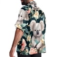 thumbnail image 3 of Koala Men's Casual Short Sleeve Button Down Shirts - Printed Summer Beach Tops for Men and Women, 3 of 6